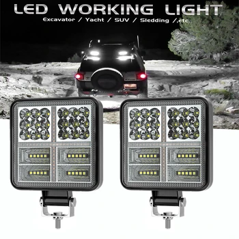 1/2PCS 144W 177W LED 9-36V do DIODO emissor de Luz Luz do Flash Para o Carro de Caminhão, Barco Trator 4x4 Atv off-road Spotlight LED Headlight