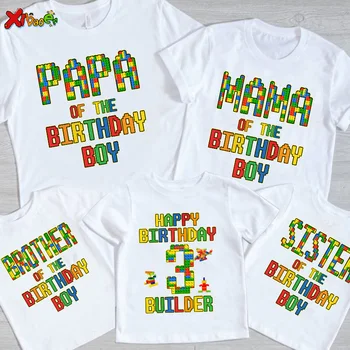 Família Camisa Família de Verão Combinando Roupas Mosaico Camisa de T de Crianças de Festa de Criança de T-Shirts Mãe de Correspondência de Roupas de Papai