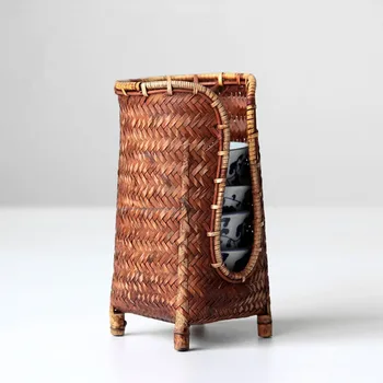 Natural de bambu da copa titular rack artesanal de armazenamento copa pratos organizador Criativo Kung Fu xícara de Chá de acessórios de chá de presente