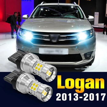 2pcs LED DRL Diurnas Luz da Lâmpada do Bulbo Para o Dacia Logan 2013-2017 2014 2015 2016 Acessórios