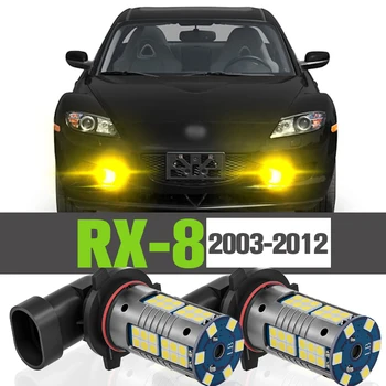 2x DIODO emissor de Luz de Neblina Acessórios Lâmpada Para o Mazda RX-8 RX 8 RX8 SE FE 2003-2012 2004 2005 2006 2007 2008 2009 2010 2011