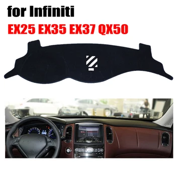 RKAC painel do Carro cobre tapete para Infiniti EX25 EX35 EX37 QX50 movimentação da mão Esquerda dashmat pad traço tampa auto dashboard acessórios