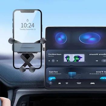 Invisível Dobrável Gravidade do Telefone do Carro Montar Titular Tela de Suporte para o Tesla Model 3/Y BYD Atto3 Geely Geometria C 2021 2022