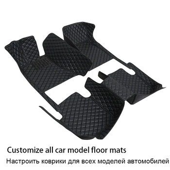 Estilo personalizado Durável de Couro de Carro Tapetes para Volkswagen Vw Polo 2011-2018 Auto Acessórios Interior Detalhes