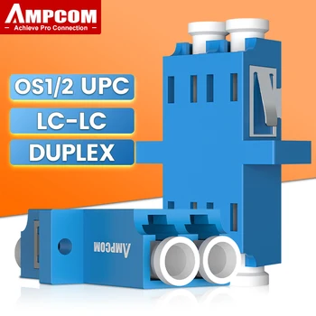 AMPCOM 48pcs LC UPC de Fibra Óptica Acoplador Adaptador LC para LC Simplex Duplex Conectores Único modo de Multimodo Óptica Adaptador de Flange