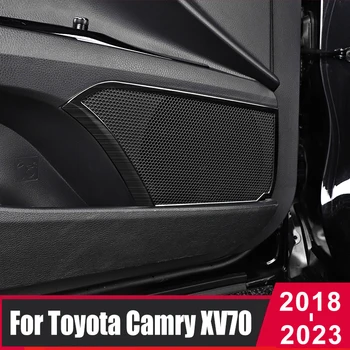 Para Toyota Camry 70 XV70 2018-2020 2021 2022 2023 Porta do Carro Áudio alto-Falante Tampa Altifalante Interior do Quadro Modificado Acessórios