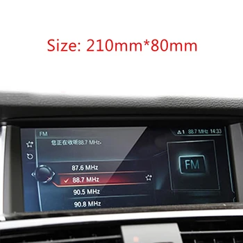 Para a BMW X5 X6 E70 E71 2008-2013 interior Automotivo GPS de navegação filme LCD, tela de vidro Temperado de filme protetor Anti-risco