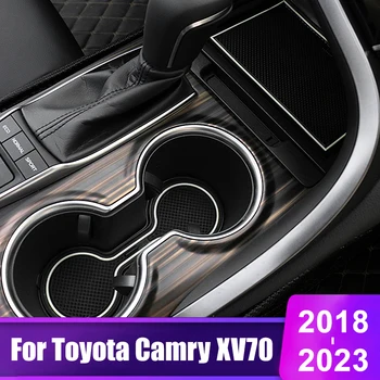 Para Toyota Camry 70 XV70 2018 2019 2020 2021 2022 2023 Carro Híbrido Portão de Fenda de Almofadas Copa Almofada de Adesivos antiderrapantes Tapetes Acessórios