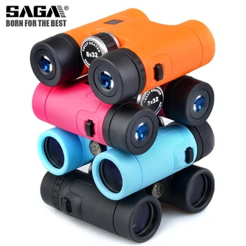 SAGA Binóculos 8x32 Telescópio Para Adultos Garoto binocular de Jogos ao ar livre Brinquedos Compacto Concerto