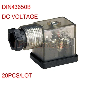 Frete grátis 20PCS/MONTE DIN43650B LED Conector DIN Plug Tensão DC