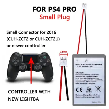 1Pcs 2000mAh Bateria para Sony PS4 Slim Pro controle DualShock Segunda Geração de WATCH-ZCT2 WATCH-ZCT2U