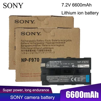 A SONY Original NP-F970 7,2 V 6600mAh Bateria da Câmera Para F930 F950 F960 F770 F570 CCD-RV100 TRV58 DCR-TRV110K RV100 TRV58 TRV110K