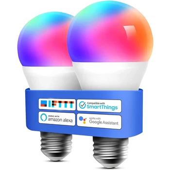 Sem fio Bluetooth Smart RGB Lâmpada de Iluminação em casa lâmpada LED wi-FI ou IR de Controlar a Magia da Lâmpada de Luz de Dimmable IOS /Android