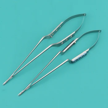De aço inoxidável de arma em forma de tesoura, microscópica instrumentos cirúrgicos importados multa de primavera-tipo de tecido tesoura, oftálmica sci