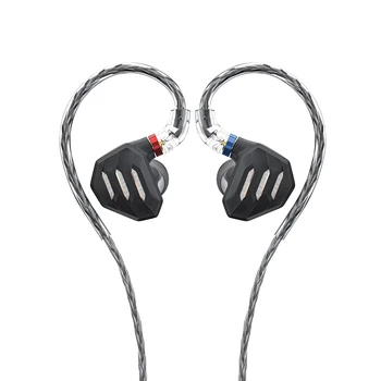 FiiO FH7S da Em-Orelha Fones de ouvido de Alto Desempenho 1DD+4BA Tecnologia Híbrida IEM Fones de ouvido de 3,5/4,4 mm Plug