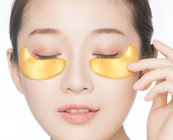 O colágeno Olho Máscara de Ouro 24K para os Olhos Corretivo Olho Saco Anti-Rugas Hidratante Firmador da Pele Cuidados 10pcs = 5pairs