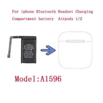 Bateria de substituição Para Airpods 1 2 3.8 V 398mAh Auricular Bluetooth para iphone Carregamento do Compartimento da Bateria Para o Carregamento sem Fios da Caixa de