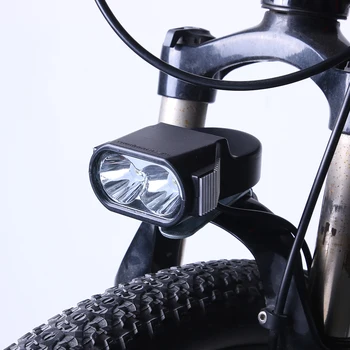 E-Bike Farol do DIODO 36V 48V 60V Scooter Elétrica Bicicleta Lanterna Chifre Frontal da Lâmpada Acessórios
