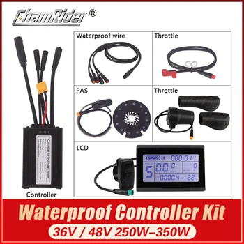 Conector à prova d'água 250W 14A Controlador de LCD3 PAS Acelerador Freio