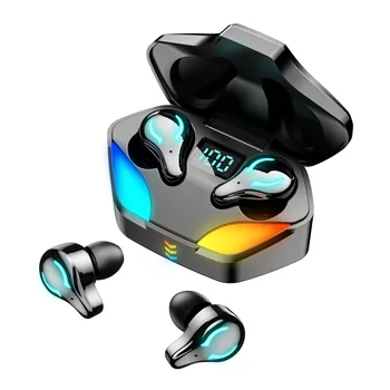 Tws Fone De Ouvido Para Jogos X1 Baixo Atraso Fones De Ouvido Sem Fio Impermeável Do Controle Do Toque Duplo Em Modo De Descodificação De Fones De Ouvido Bluetooth Com Display