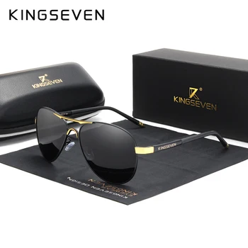 KINGSEVEN Marca 2020 Homens Óculos de Condução Óculos de sol Polarizados Homens E Mulheres de Alumínio da Moda Eyewear Gafas De Sol Tons