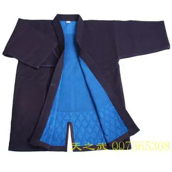 De Qualidade superior, 100% Algodão com HiDriTex natural, Azul-Marinho Dupla Camada de Kendo de Aikido, Iaido Gi Artes Marciais Uniformes confortável
