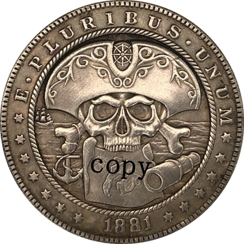 Hobo Níquel 1881-CC EUA Morgan MOEDA de Dólar Tipo CÓPIA 276