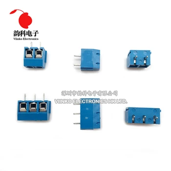 10pcs KF301-2P KF301-5.0-2P KF301 2pinos 5.08 mm Plug-in Conector de Parafuso