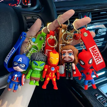 Super-Heróis Capitão América, Homem Aranha E Homem De Ferro, Hulk, Thor Chaveiro De Chave De Anel Pingente Para Malas Mochilas De Crianças Brinquedo Presente Das Crianças