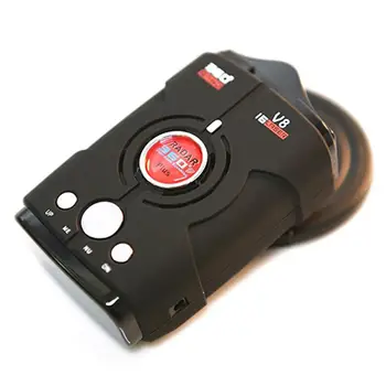V8 Carro com Radar Detector de Banda Completa Digitalização Avançadas de Segurança a Laser, Sistemas de Defesa Detector de Radar Auto Peças Радар -дэтэктар