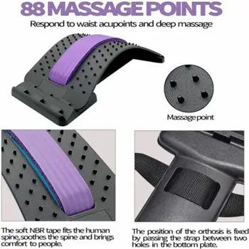 A Acupuntura Terapia Magnética De Volta Massager Maca Pescoço Trecho Ferramentas De Postura Do Corretor De Colo De Travesseiro Suporte Da Coluna Lombar