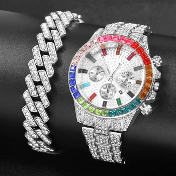 Reloj Mujer Bling Cheio de Strass Relógio de Luxo Strass Redondo de Quartzo relógio de Pulso Pulseira de Moda feminina Relógios Relógio de Presente