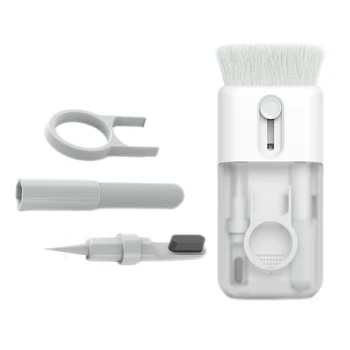 Multifuncional Ferramenta de Limpeza do Conjunto De Teclado/dente Azul Fones de ouvido/Telefone Escova de Limpeza Com Chave Puxador Para AirPods