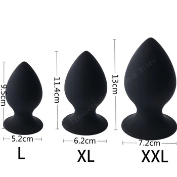 APHRDDISIA Tamanho Grande, 7 de Modo Vibratório em Silicone Anal Plug anal ventosa Vibrador Para Homens Mulheres/Casais Brinquedos Eróticos