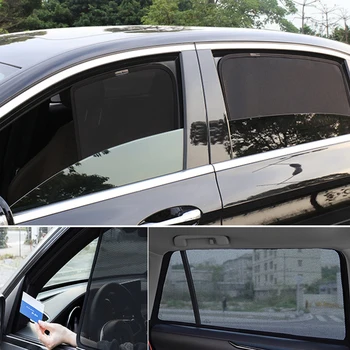 Para a Volvo XC60 2009-2017 XC 60 Magnético Carro pára-Sol-brisas Frontal com Porta de Malha Quadro de Cortina de vidro Traseiro Lateral Viseira óculos de Sol