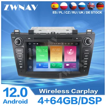 Carplay GPS Para Mazda 3 Axela 2009 2010-2012-Rádio Bluetooth Automotivo Central Multimídia Android Automático da Tela Estéreo Unidade de Cabeça