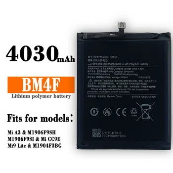 Xiao mi 100% Original BM4F 4030mAh Bateria Para o Xiaomi Mi A3 CC9 CC9e Mi 9 Lite de Alta Qualidade, Telefone de Substituição de Baterias