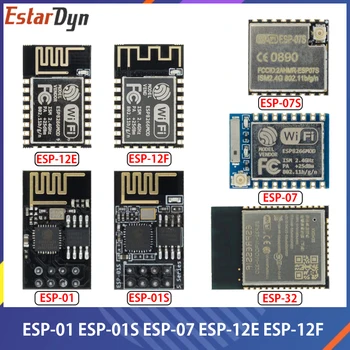 ESP8266 ESP-01 ESP-01 ESP-07 ESP-12E ESP-12F remoto Porta serial sem fio wi-FI módulo inteligente de habitação Placa de sistema de 2,4 G