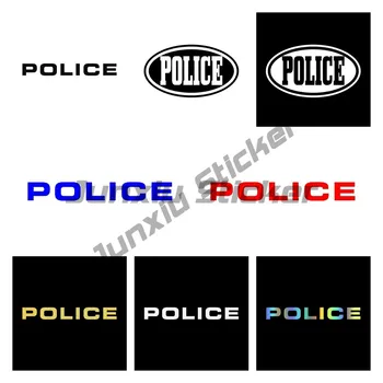 O Carro De Polícia Adesivos De Vinil Motocicleta Decalque Impermeável Criativo Acessórios Decorativos Multi Tamanhos/Cores