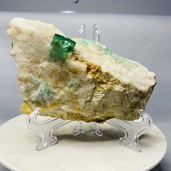 O verde a Fluorite Mineral de Amostras de Pedras Naturais Pedras brutas Cristais e Pedras de Cura, de Vida de Oração e Espiritual Runas