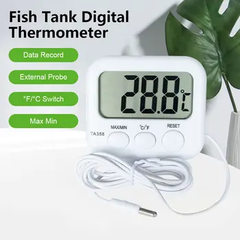 Mini LCD Termómetro Digital Com Sonda de Sensor Piscina Frigorífico Tanque de Água Com Cabo de 1,5 M