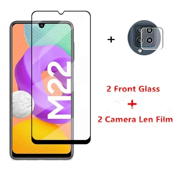 Completo Vidro De Protecção Para Samsung Galaxy M22 Protetor De Tela Para Samsung Galaxy M22 M32 Vidro Temperado Telefone Película Para Samsung M22