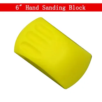 6 Polegadas Mão de Lixa Bloco de Back-up Lixar Almofadas para Lixar com Lixa de Discos para trabalhar Madeira Polimento Manual Gancho-Loop