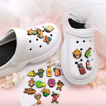 Croc Jibz Acessórios Sapato Decoração de Encantos para Obstruir Sandálias de Decoração para Meninos Meninas Crianças Presentes