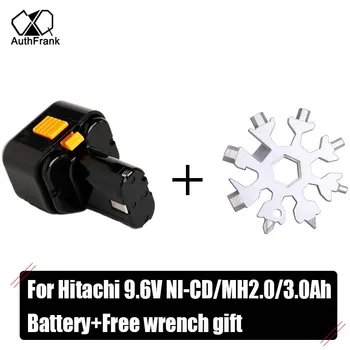 para Hitachi 9.6 V ferramenta de energia bateria de Ni-cd FEB9S B3 EB9 EB912S EB914 EB924 321654 EEB9H FDS9DVA EB 926H EB930H Grátis chave de presente