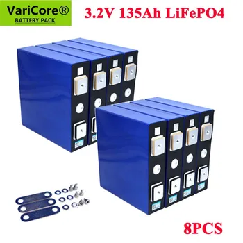 8PCS VariCore 3.2 V 135Ah lifepo4 bateria de lítio de fosfato de ferro LFP lítio solar 4S 12v 24V 135ah células para EV Marinha RV de Golfe