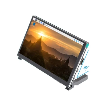 7 polegadas 1024 x 600 D visor LCD com suporte-h Total ângulo de visualização no painel de 178 graus para o raspberry PI 3B + 4B