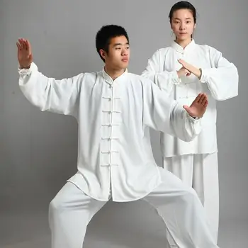 Roupa Tradicional Chinesa 14 De Cor De Mangas Longas TaiChi Kung Fu Wushu Uniforme Terno Uniformes Tai Chi Roupas Exercício