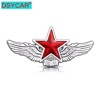DSYCAR 3D Metal Estrelas Carro Emblema Adesivo Cromado Auto Emblema Adesivo de pára-choque de Decalque para Carro, SUV Caminhão Motocicleta