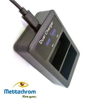 Mettzchrom 10 pcs / MONTE Para a SONY USB Dual Carregador de Bateria NP-FW50 A6000 A6300 A6500